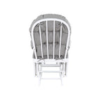Madison Glider & Ottoman White/Oyster | Premium Home Decor - Grand Goldman