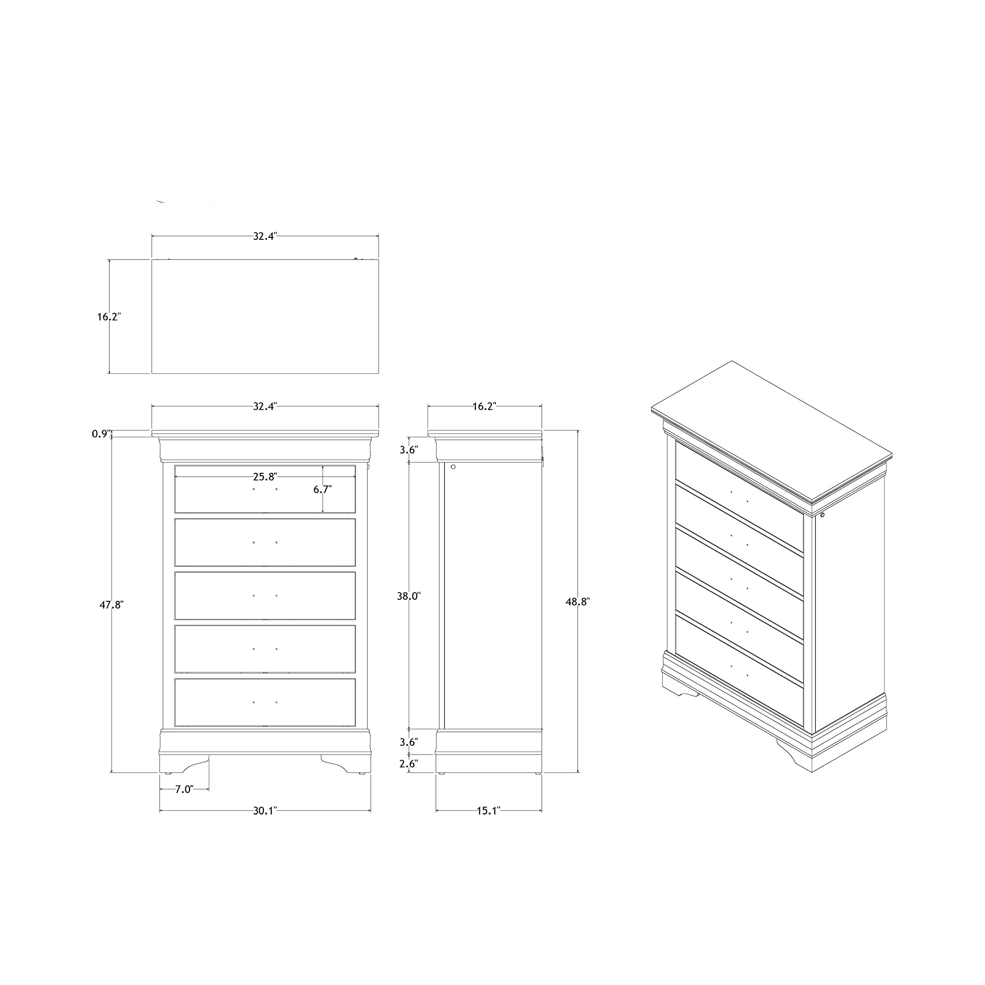 Charlston Sleigh Style Queen Bedroom Set with LED Headboard in Blue Solid Wood and MDF - Grand Goldman Shop