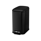 Slim Bathroom Trash Can, 11.4 x 5.71 x 10.7 Inch Small Bedroom Trashcan with Step Pedal & Soft Close Lid, 6L Steel Garbage Can with Detachable Inner Bin, for Kitchen, Home, Dorm, Office, Black - Grand Goldman Shop
