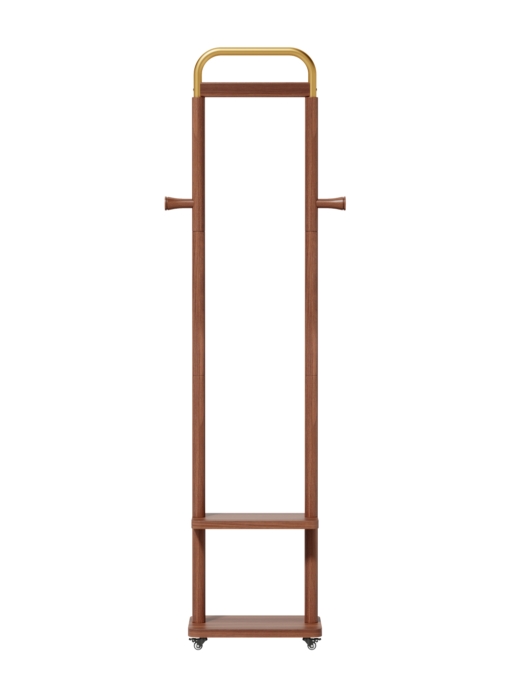 Coat Racks solid wood hanger 15.7* 11.8*71in Solid environmental protection easy to assemble beautiful can be placed in the bedroom/entrance/living room (Walnut) - Grand Goldman Shop