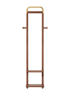 Coat Racks solid wood hanger 15.7* 11.8*71in Solid environmental protection easy to assemble beautiful can be placed in the bedroom/entrance/living room (Walnut) - Grand Goldman Shop