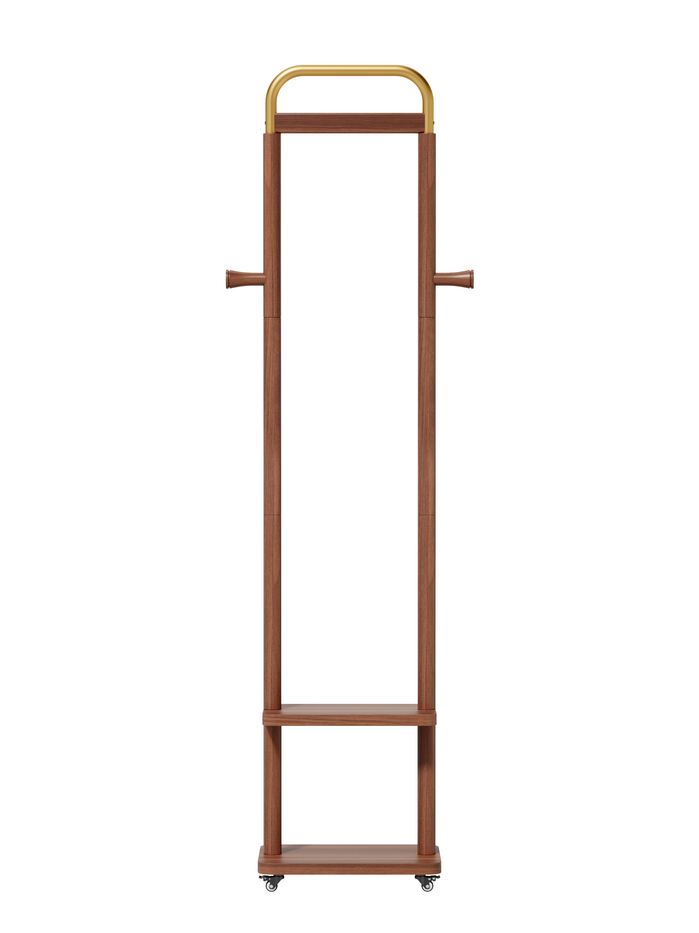 Coat Racks solid wood hanger 15.7* 11.8*71in Solid environmental protection easy to assemble beautiful can be placed in the bedroom/entrance/living room (Walnut) - Grand Goldman Shop