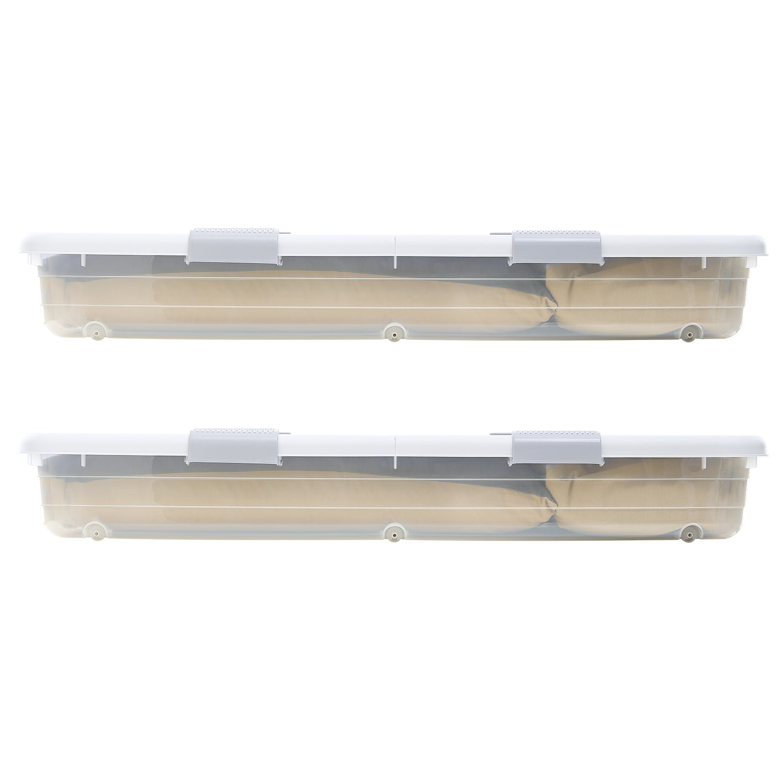 Under Bed Storage with Wheels 39.8x20.1x5.9 Inch Rolling Storage Bags 2 Pack - Grand Goldman Shop