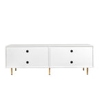 Modern warm white TV cabinet for 80 inch TV Stands, for Living Room Bedroom - Grand Goldman Shop