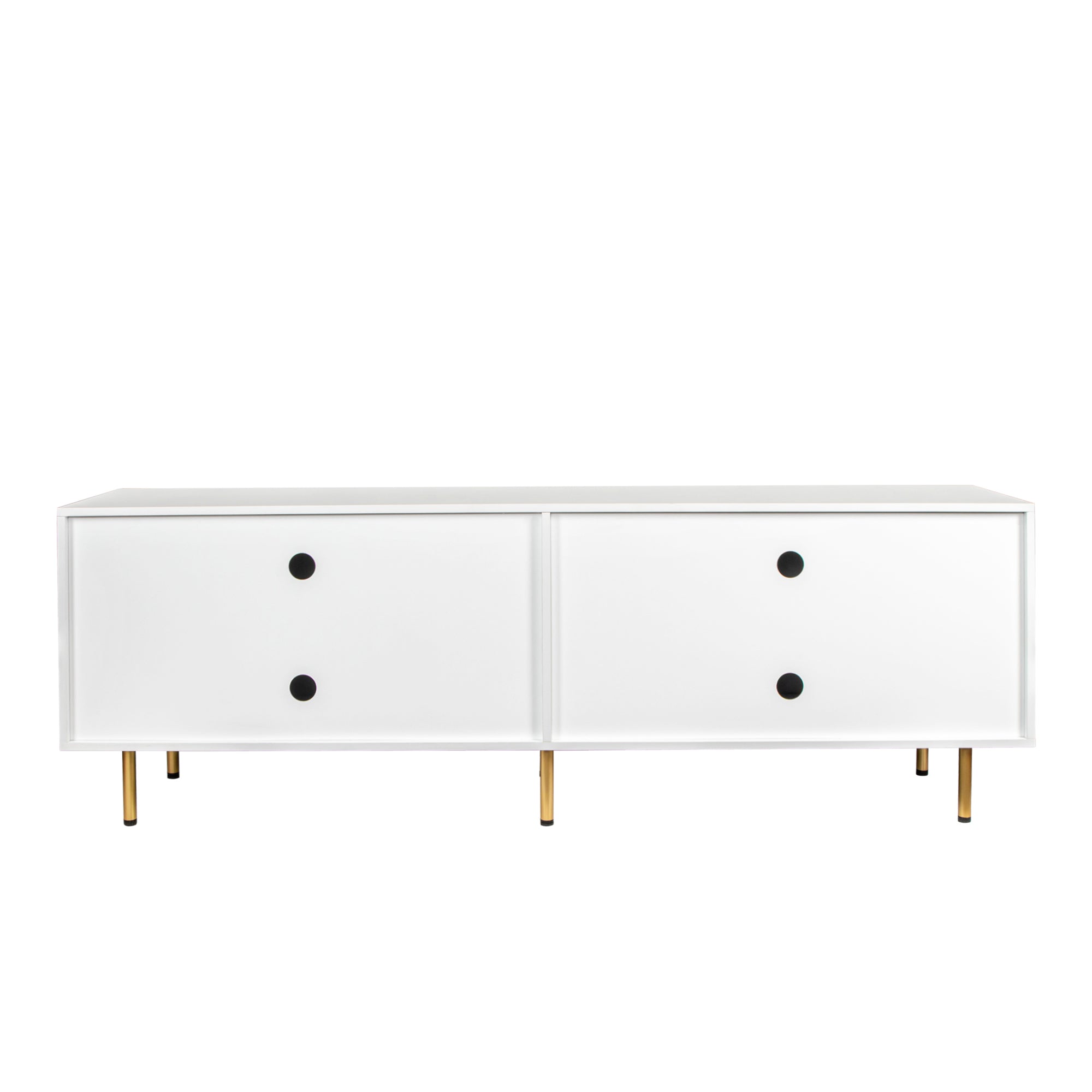 Modern warm white TV cabinet for 80 inch TV Stands, for Living Room Bedroom - Grand Goldman Shop