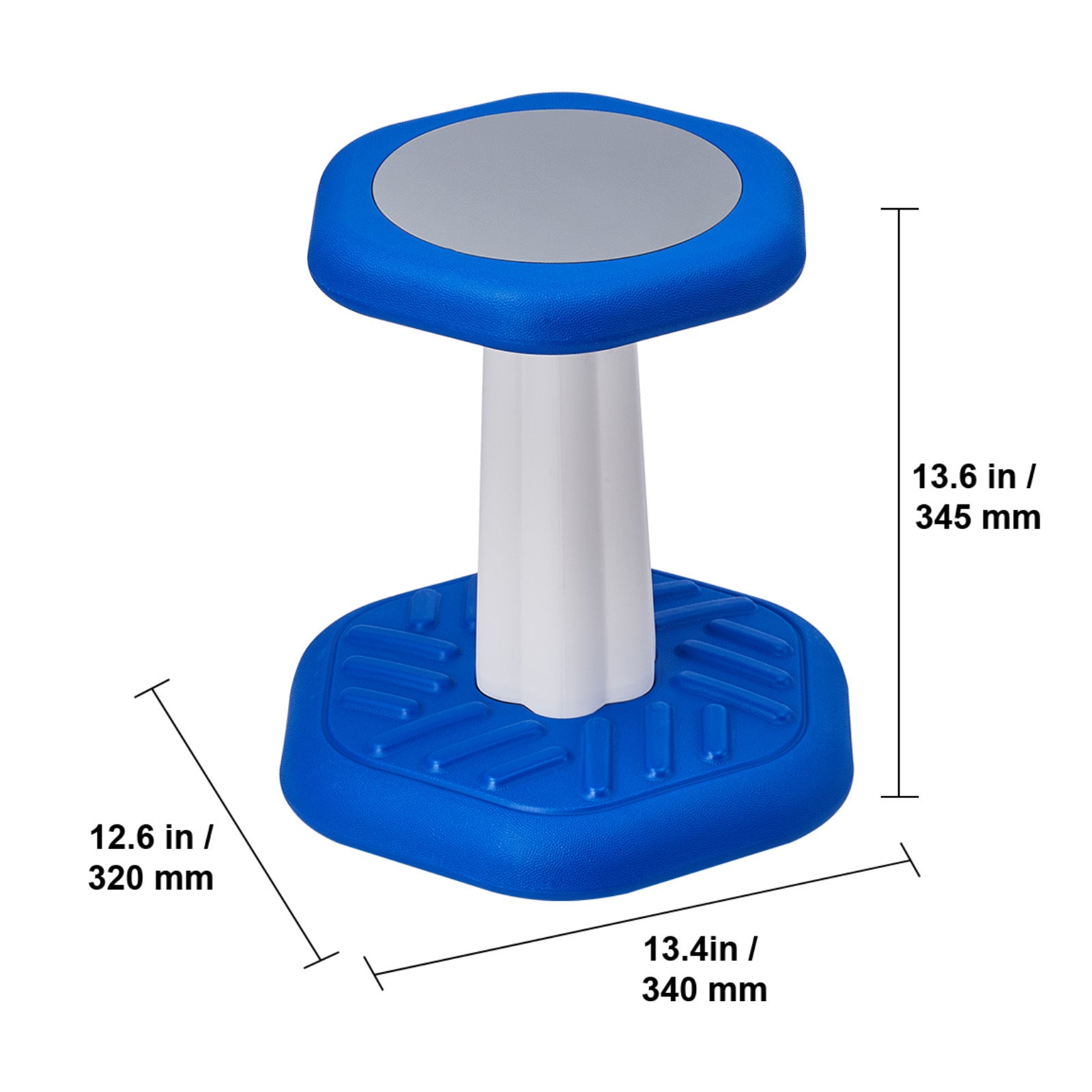 Kids Wobble Chair, Active Chair with Sponge Cushion, Wobble Stool Improves Focus, Posture and Calm Children, Ideal for School