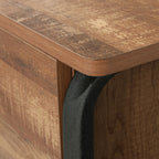 Lateral File with Bold Design, Oak finish - Grand Goldman