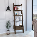 Hamburg Ladder Bookcase, Five Open Shelves, One Drawer - Grand Goldman