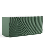 Sideboard Buffet Cabinet, 59'Green Accent Cabinet with 4 Doors, Mid Century Modern Pantry Cabinet, Wood Buffet Cabinet, Media Cabinet, Console Cabinet, Cabinet for Entryway, Living Room, Dining Room - Grand Goldman Shop