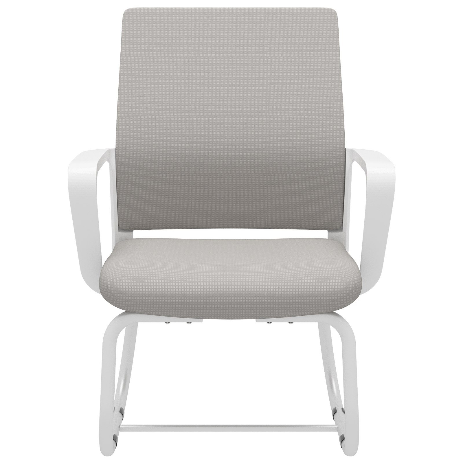 Minimalist Modern Office Chair with Metal Frame, Soft Mesh Backrest, White+Gray, for Home and Office Use - Grand Goldman