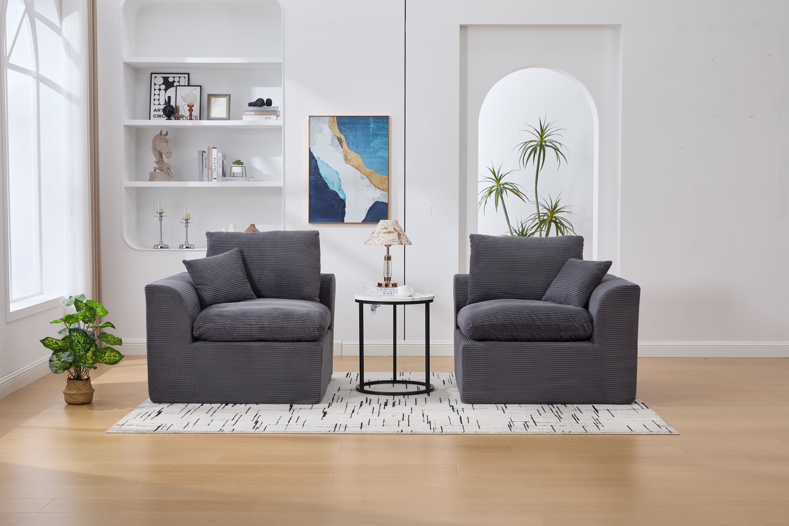 UNITED WE WIN Modular Sectional Sofa Cloud Couch,Comfy Cloud Modern Sofa,2 Seater with Cushion Covers Removable Furniture for Living Room Bedroom Apartments Dorms,No Assembly Required - Grand Goldman Shop