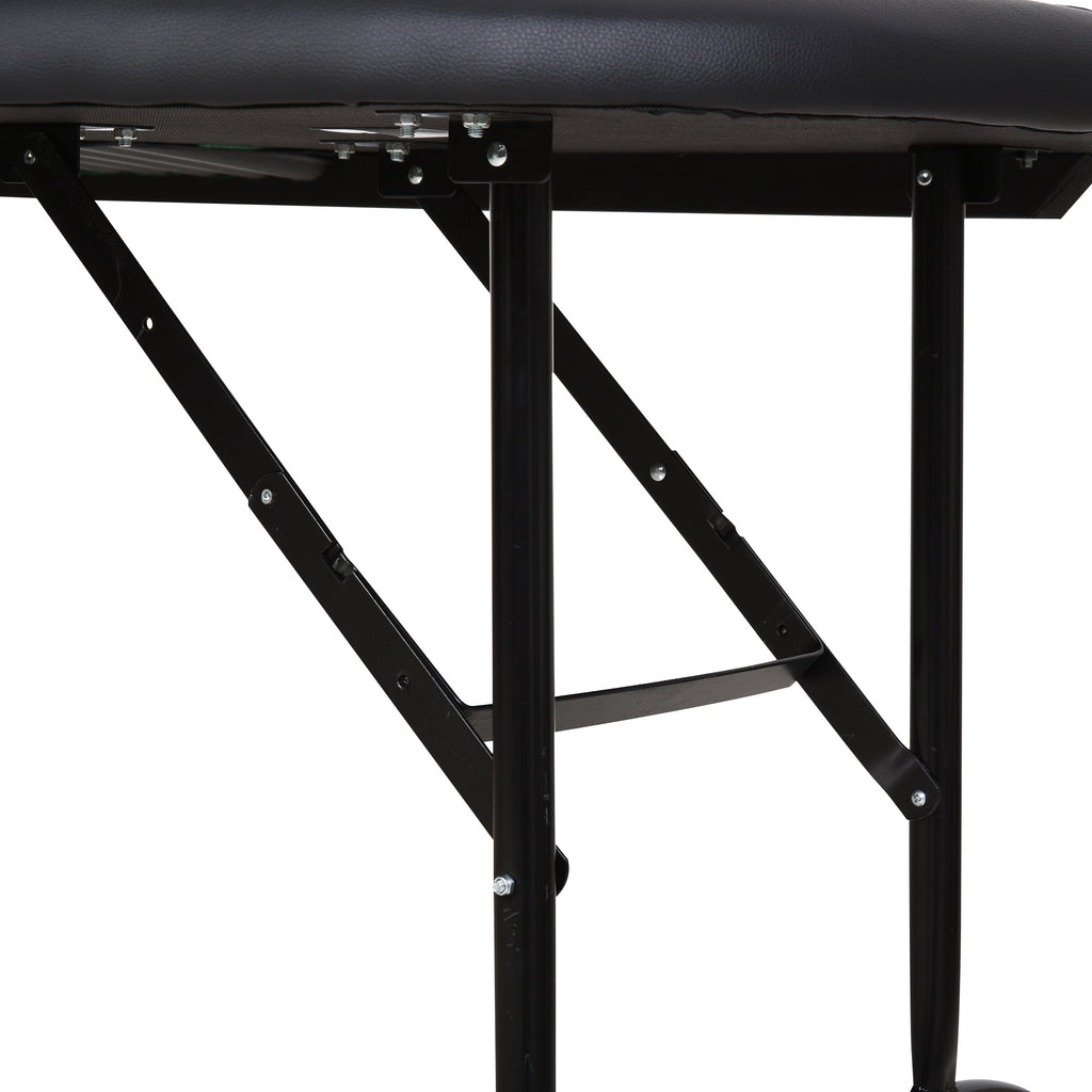 Soozier Poker Table Foldable, 72' Blackjack Table for 7 Players with Chip & Cup Holder, Green Felt | Premium Home Decor - Gra