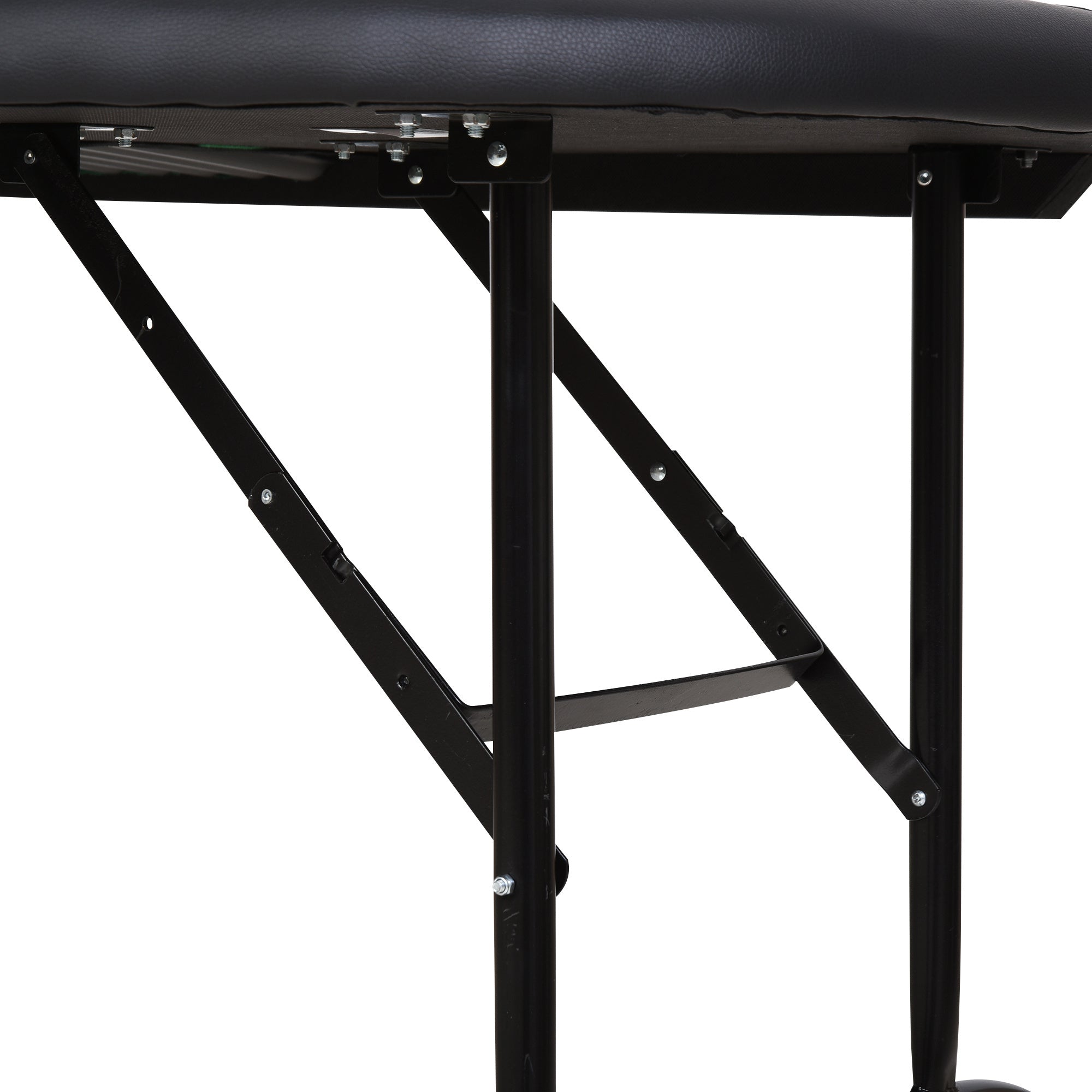Soozier Poker Table Foldable, 72' Blackjack Table for 7 Players with Chip & Cup Holder, Green Felt | Premium Home Decor - Gra