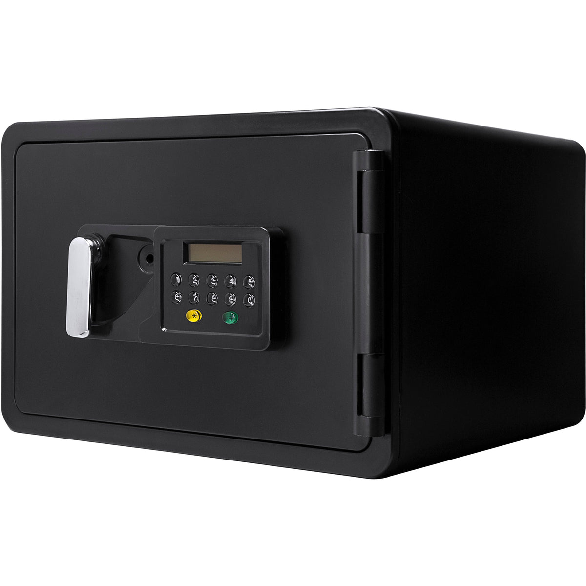 Keypad Fireproof Security Safe in Black Steel, 0.54 Cubic Ft, Durable and Secure | Premium Home Decor - Grand Goldman
