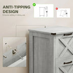 Farmhouse Office Storage Cabinet File Cabinet with 2 Drawers - Grand Goldman