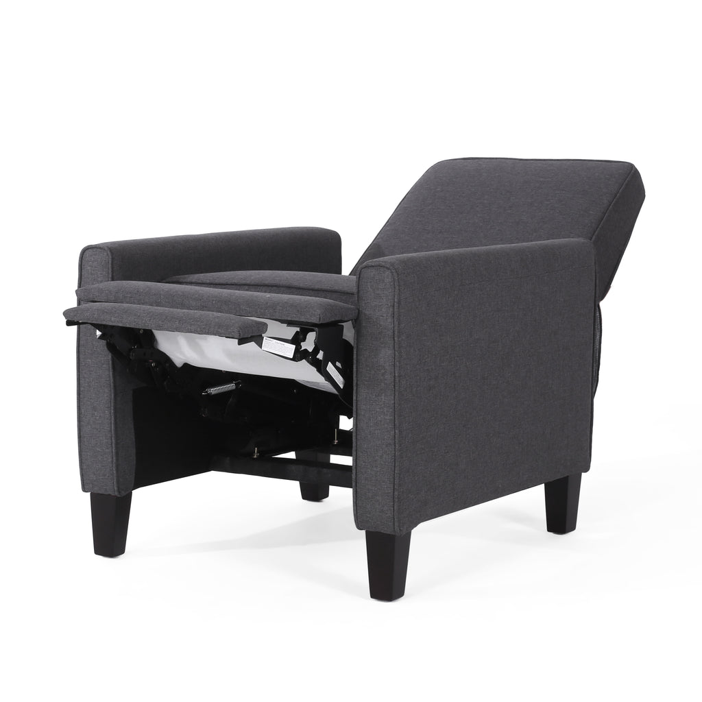Smoke Fabric Push Back Chair for Elegant Home Décor - Grand Goldman Shop