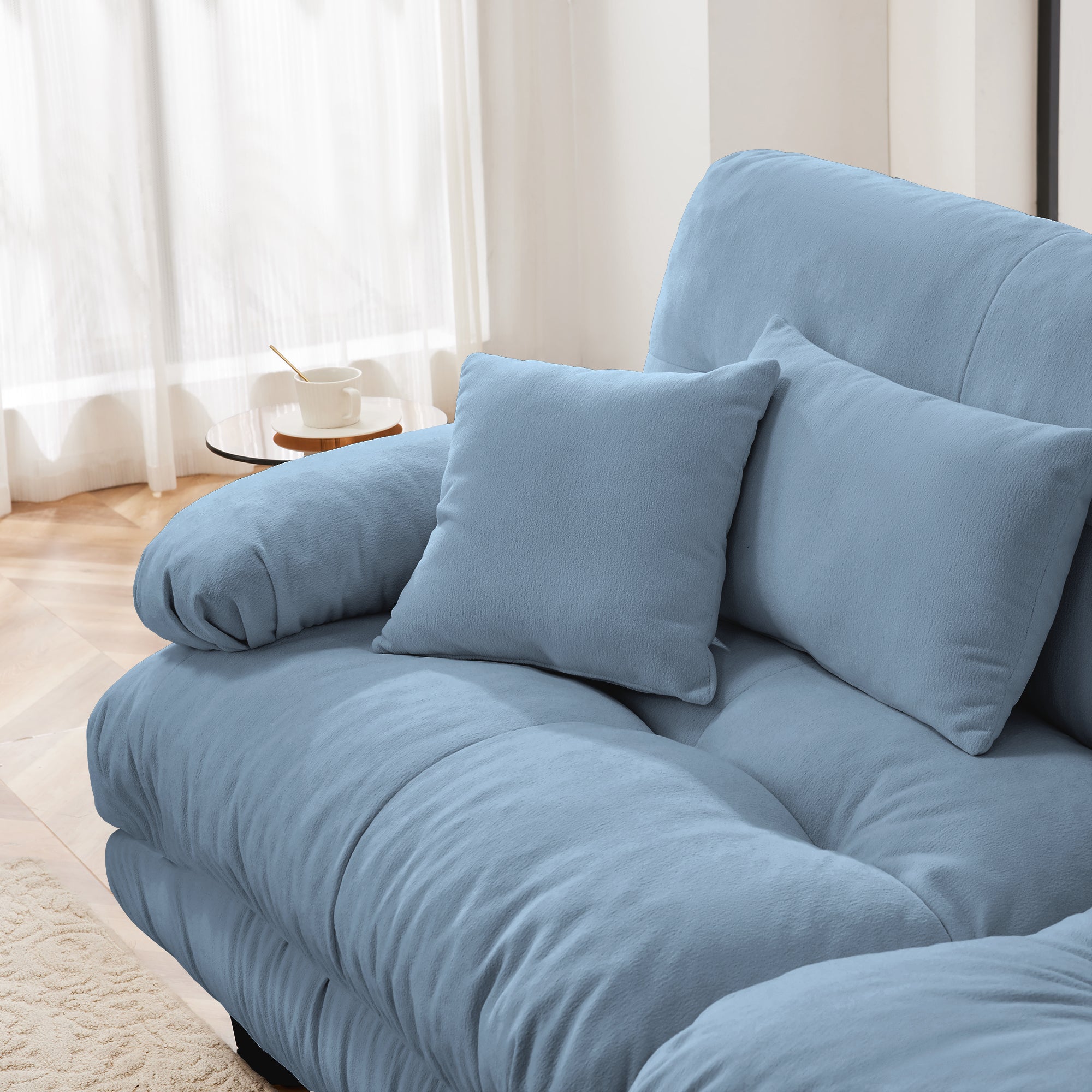 27 Ottoman - Blue - Grand Goldman Shop