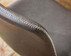 Cesena Faux Leather 360 Swivel Air Lift Office Chair, Antique Gray - Grand Goldman