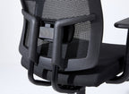 Complus Polyester Seat Pro Ergonomic High Back Office Task  Mesh Chair 27'H in Black Color With Arms - Grand Goldman