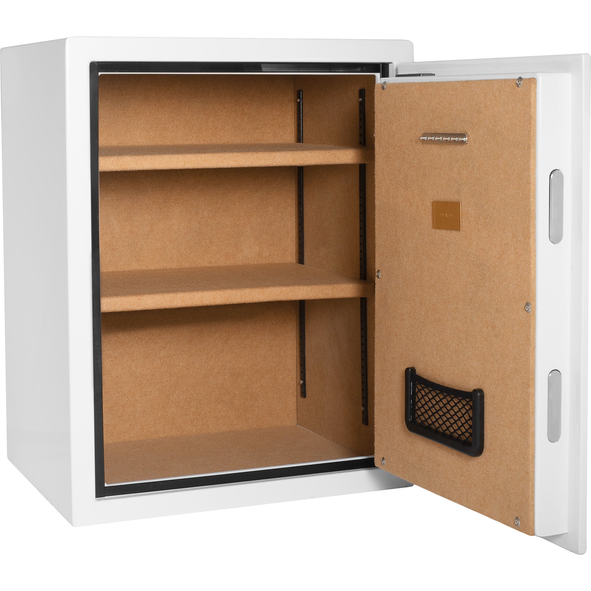 Biometric Fireproof Safe 4.48 Cubic Ft White Steel Secure Storage - Grand Goldman