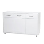 Three Doors Side Table-White - Grand Goldman Shop