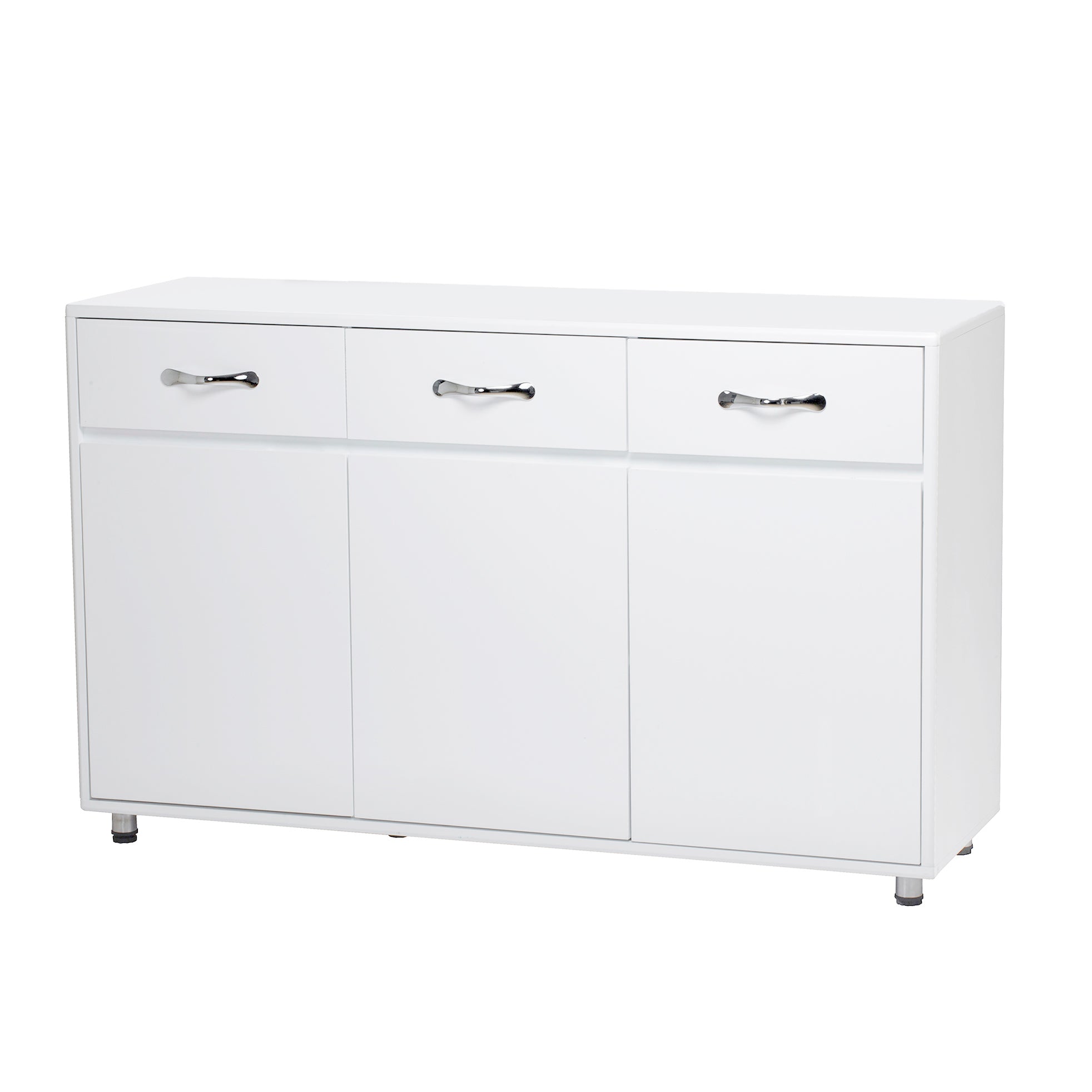 Three Doors Side Table-White - Grand Goldman Shop