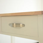 Kitchen Island & Kitchen Cart, Rubber Wood Top, Mobile Kitchen Island with Two Lockable Wheels, Simple Design for Easy Storing and Fetching, Two Drawers Give Unique Storage for Special Utensil. - Grand Goldman Shop
