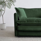 Chenille Fabric Ottomans Footrest to Combine with 2 Seater Sofa, 3 Seater Sofa and 4 Seater Sofa, Green Chenille - Grand Goldman Shop