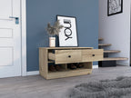 Tulip Storage Bench, Two Drawers, Two Shelves - Grand Goldman Shop