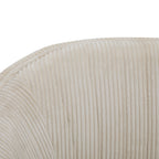 Corduroy Recessed Arm Loveseat(Beige+Walnut-65780) - Grand Goldman Shop