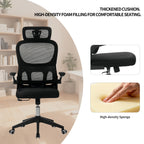 High Back Ergonomic Office Chair with Mesh Fabric, Black, Big and Tall Design for Home Office, Task Chair with Tilt Function,