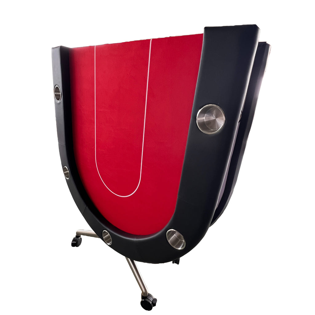 INO Design 94' Fodable Poker Table for 10 players, Red - Grand Goldman