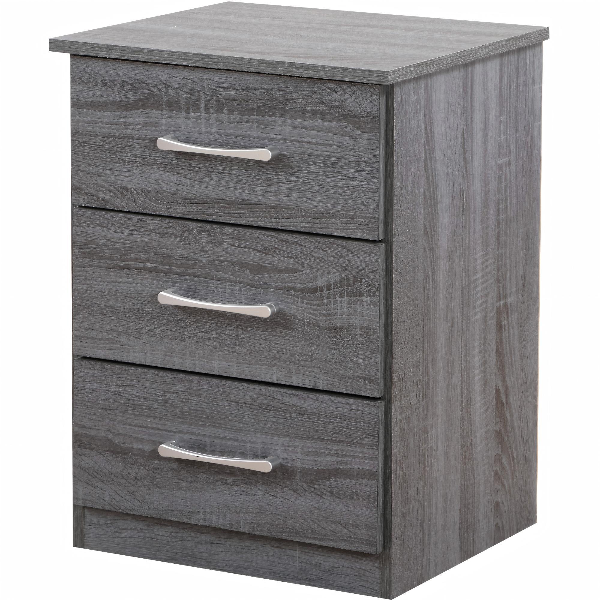 Chic Gray Contemporary Nightstand with Storage and Modern Design - Grand Goldman Shop