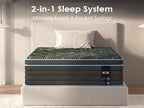 King Size Mattress,10 Inch Hybrid Mattress, Individually Pocketed Innerspring, Medium Firm - Grand Goldman Shop