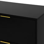 8 Drawers Dresser for Bedroom, Wood Bedroom Dresser Modern Drawer Chest, 8 Chest of Drawer, Tall Dresser for Closet, Dressers Organizer for Living Room, Closet, Hallway Black - Grand Goldman Shop