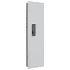 Stylish 53' Fingerprint Touch Panel In-Wall Safe,Hidden Wall Gun Safe for Rifles with Adjustable Shelves,Assembled Storage Mu