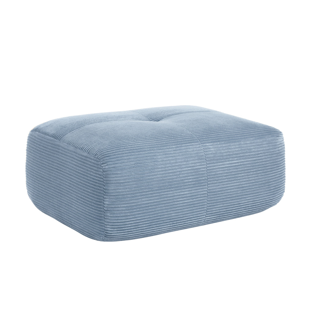 Hamlet LSF&RSF Corner Sofa W/Pillows Corduroy- Blue - Grand Goldman Shop