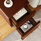 2 Drawer Modern Sofa Side Table, Narrow Side Table, Slim Nightstand for Living Room, Bedroom(Expect Arrival Date 2025/4/16) - Grand Goldman Shop