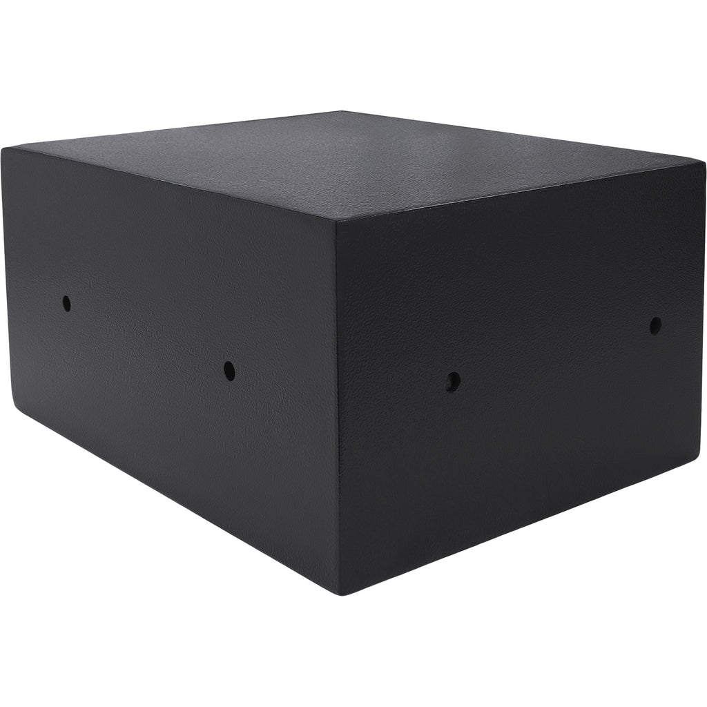 Black Steel Dual Key Depository Safe with Anti-Theft Design and Mounting Hardware, 0.27 Cu Ft - Grand Goldman