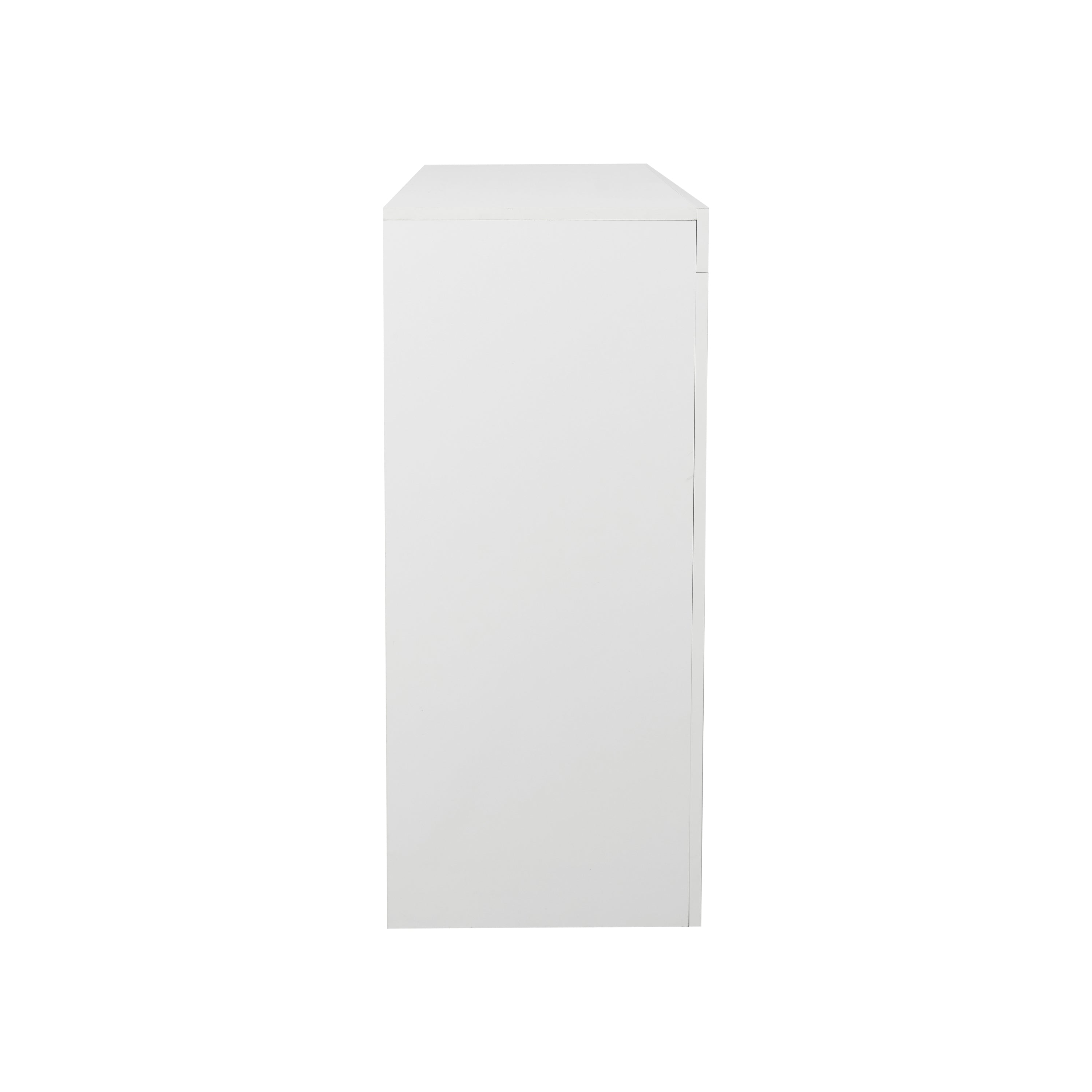 Living Room Sideboard Storage Cabinet WHITE  High Gloss with LED Light, Modern Kitchen Unit Cupboard Buffet Wooden Storage Display Cabinet TV Stand with 3 Doors for Hallway Dining Room - Grand Goldman Shop