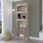 Durango Bookcase, Three Shelves, Double Door Cabinet | Premium Home Decor - Grand Goldman