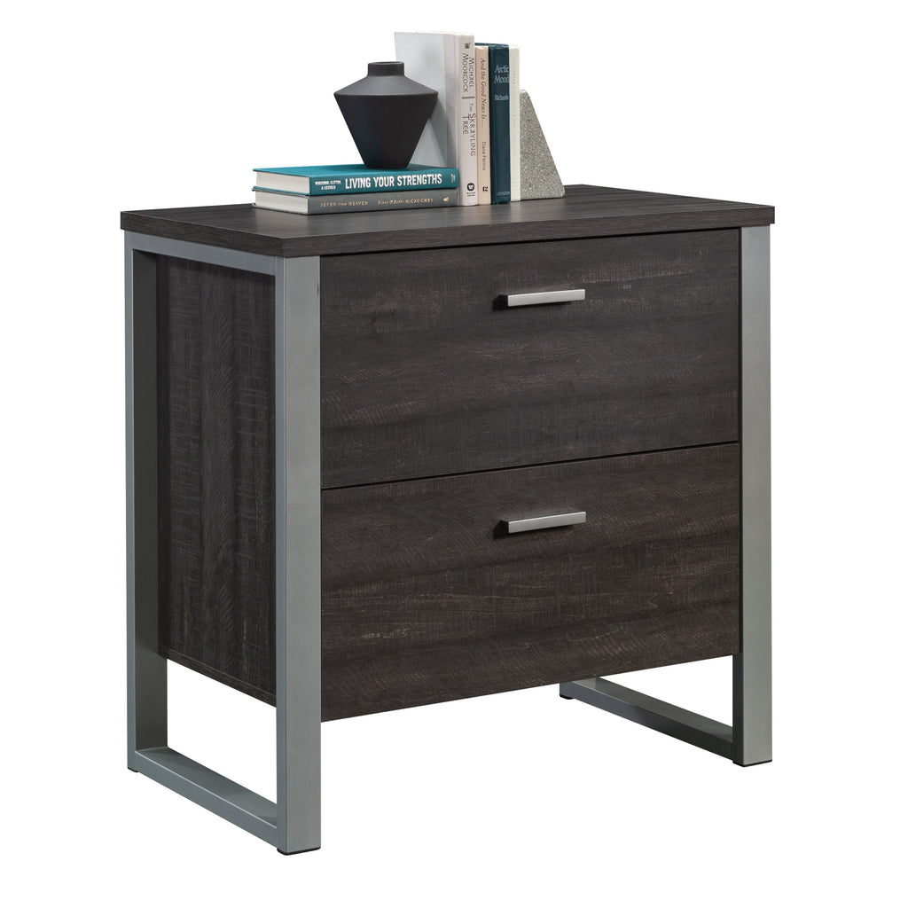 Lateral File with Two Drawers, Dark Brown finish - Grand Goldman