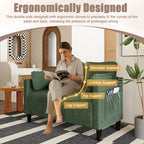 48' Soft Corduroy Loveseat Couch W/Soft Cushions,Side Storage Pocket,Sturdy Composite Board & Solid Wood Frame, High Rebound Sponge,Easy Assembly,Ideal for Living Room,Apartment,Dorm,Office. - Grand Goldman Shop
