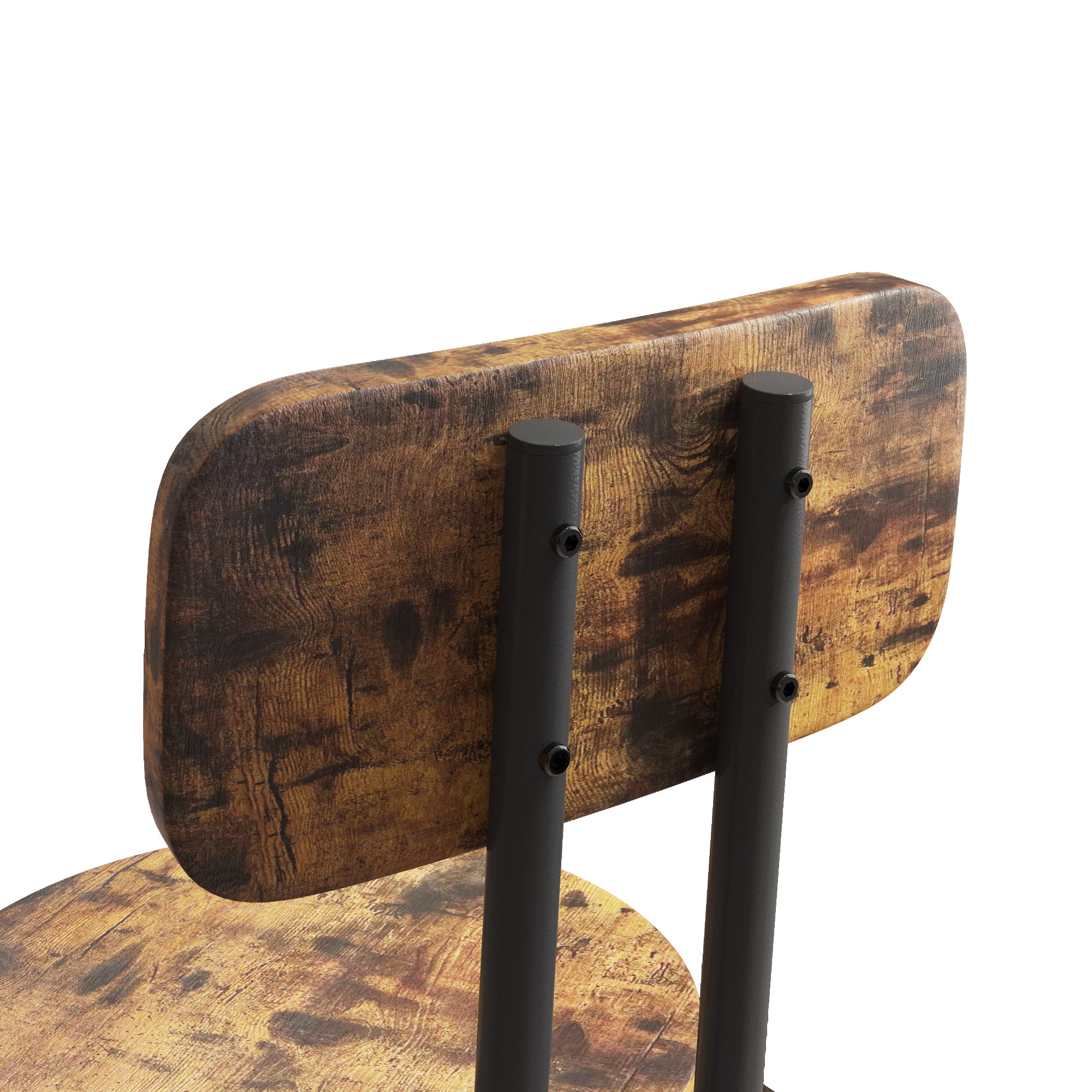 Bar table, equipped with 2 bar stools , with backrest and partition - Grand Goldman Shop