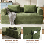 78 Inch Convertible Sleeper Sofa Bed, Futon Boneless Couch Lounge Loveseat with Pull Out Bed, No Assembly Required - Grand Goldman Shop