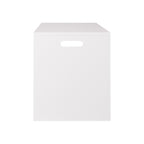 Open Toy Storage Box for Kids, White Wooden Organizer Bin for Plush Toys, Books, Nursery or Playroom Use | Premium Home Decor