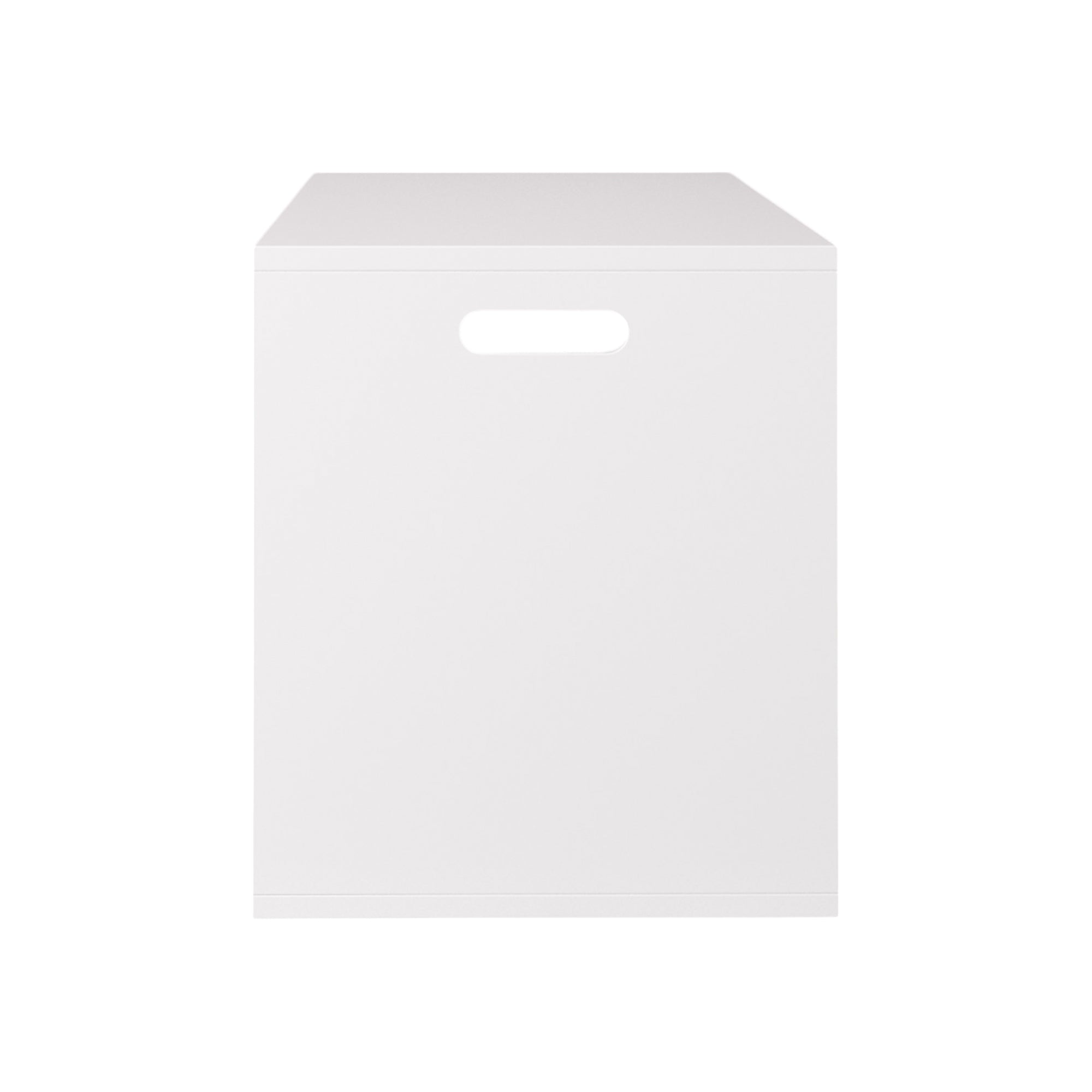 Open Toy Storage Box for Kids, White Wooden Organizer Bin for Plush Toys, Books, Nursery or Playroom Use | Premium Home Decor