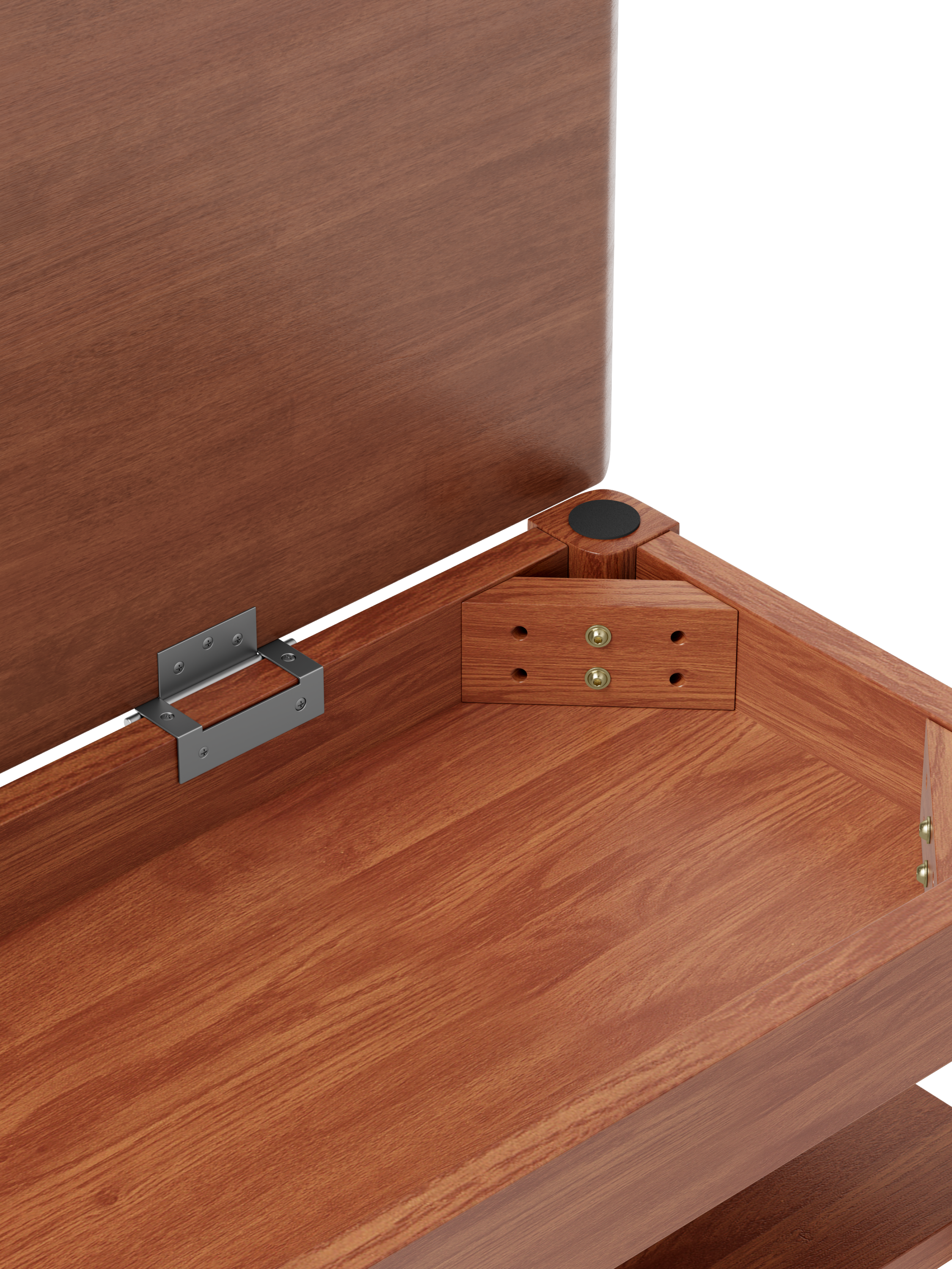 Adjustable shoe-changing bench, storage bench, hidden storage. With a load-bearing capacity of up to 550 pounds, suitable for bedrooms and corridors. 100% solid wood. - Grand Goldman Shop