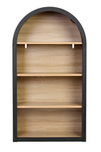 4-Tier Black Arched Bookshelf, 43' Tall Arched Bookcase with Storage Shelves - Grand Goldman Shop