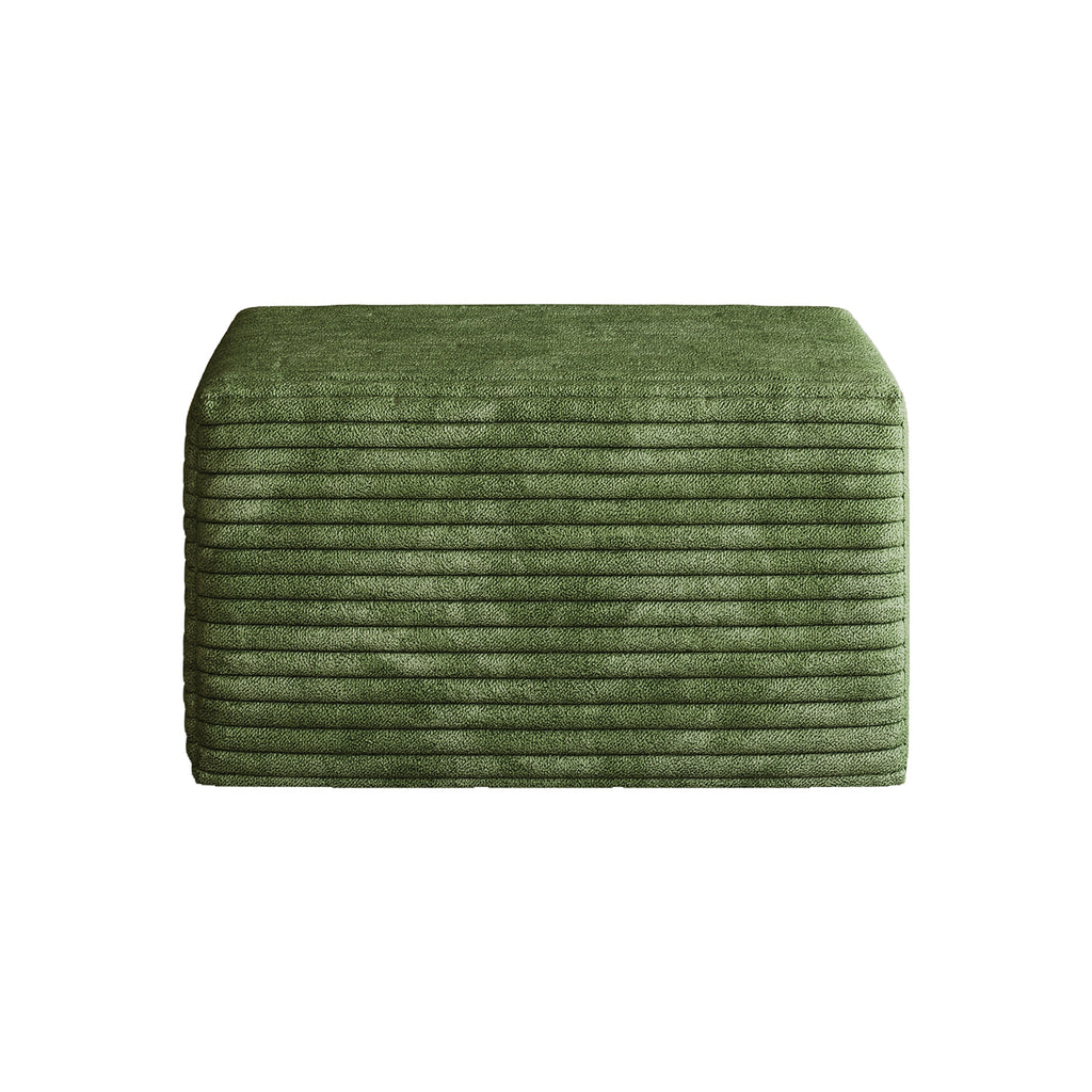 Sofa ottoman ,No Assembly Required,Green(Plush Corduroy Fabric) - Grand Goldman Shop